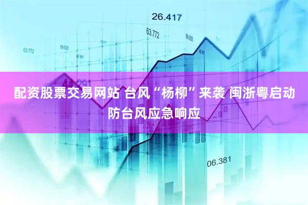 配资股票交易网站 台风“杨柳”来袭 闽浙粤启动防台风应急响应